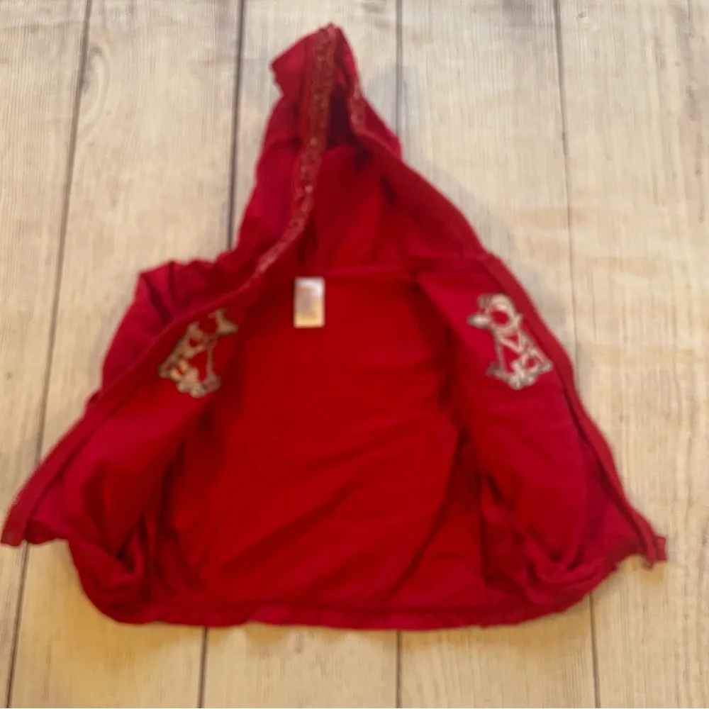 Gymboree Poppy Love Red Hoodie size 2Y